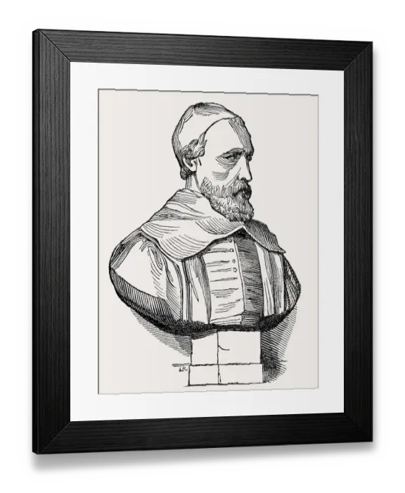 Framed Print : Bust of Nicolas-Claude Fabri de Peiresc
