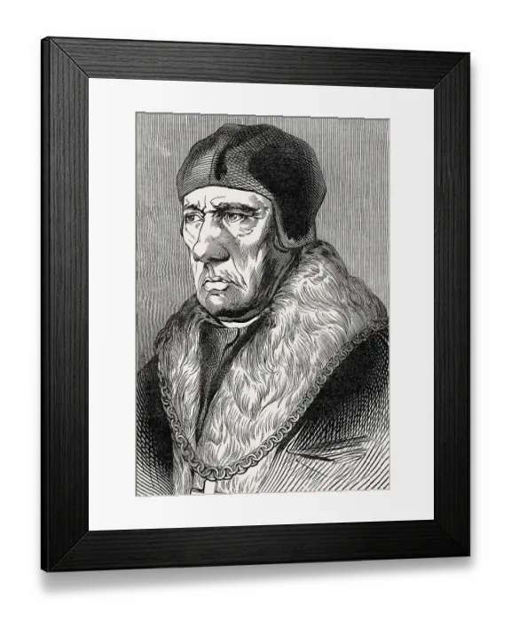 Framed Print : Sir Thomas More, Thomas Morus or More