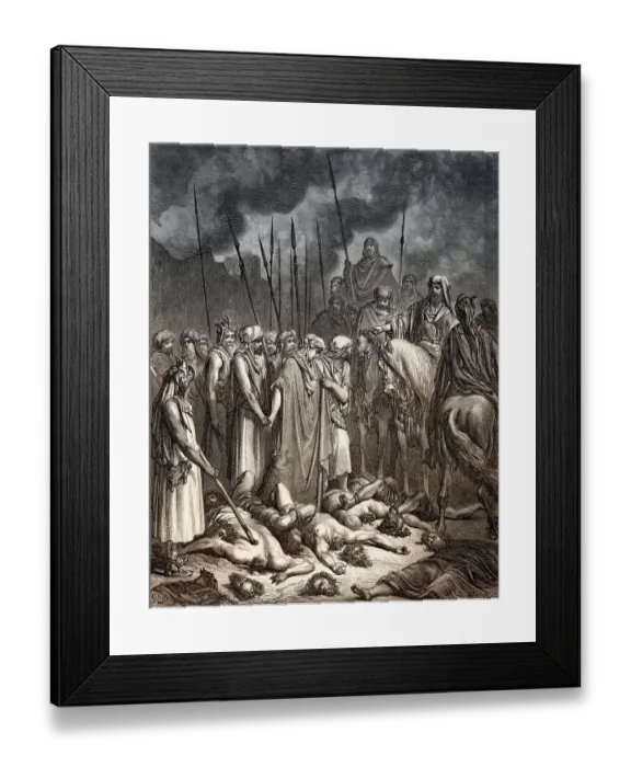 Framed Print : Joshua Spares Rahab, Battle of Jericho