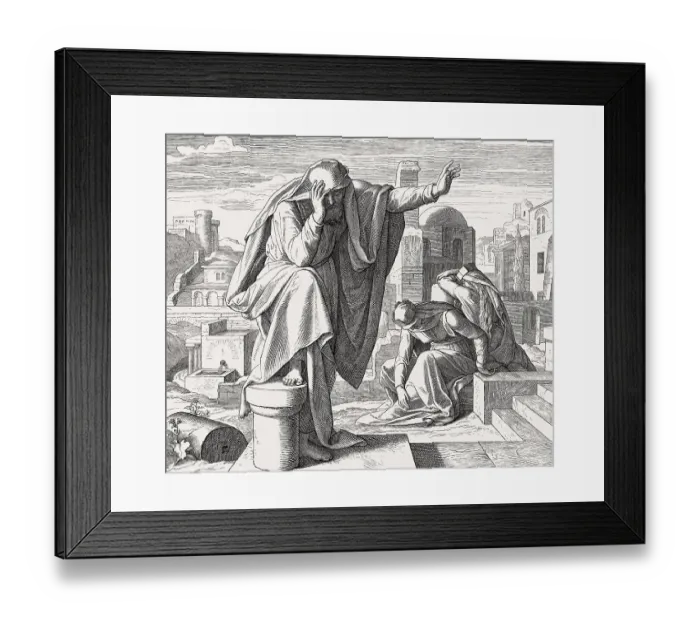 Framed Print : Jeremiah's Lament, Old Testament Framed Print : Jeremiah's Lament, Old Testament