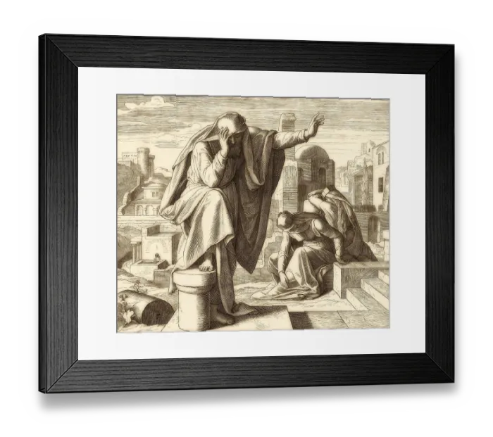 Framed Print : Jeremiah's Lament, Old Testament Framed Print : Jeremiah's Lament, Old Testament