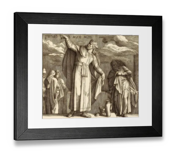 Framed Print : Daniel Interpreting the Writing on the Wall