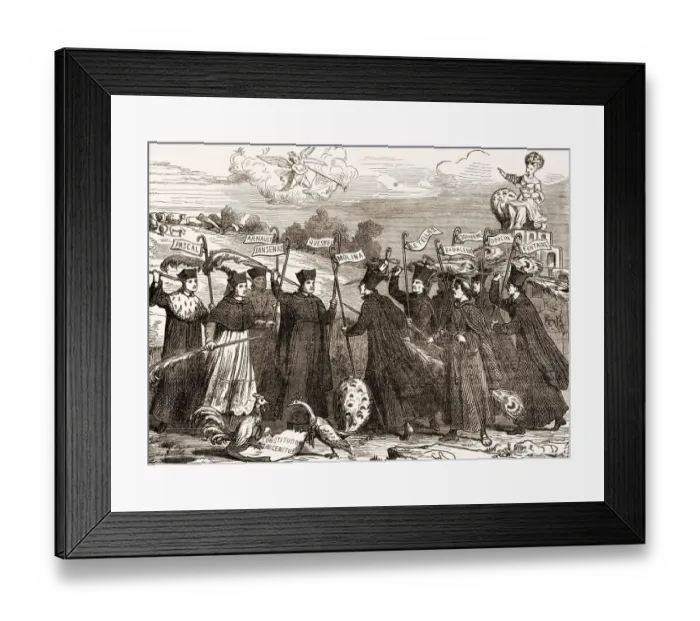 Framed Print : A satiric pamphlet about Molinism and Jansenism in the 17th Century