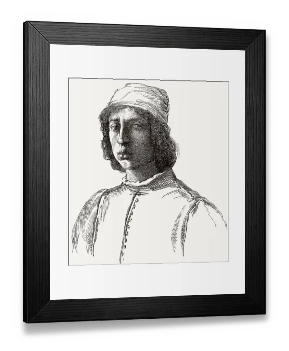 Framed Print : Fra Filippo Lippi, oder Lippo Lippi Framed Print : Fra Filippo Lippi, oder Lippo Lippi