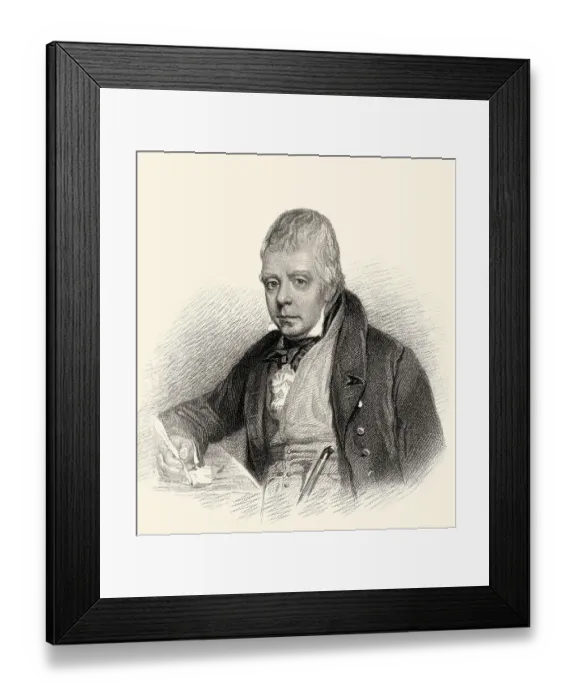 Framed Print : Sir Walter Scott, 1. Baronet, 1771-1832 Framed Print : Sir Walter Scott, 1. Baronet, 1771-1832