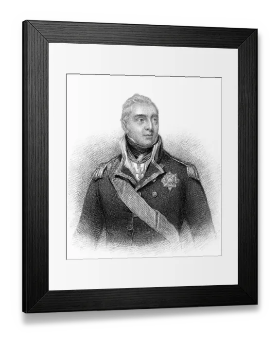 Framed Print : Admiral Edward Pellew, 1. Viscount Exmouth