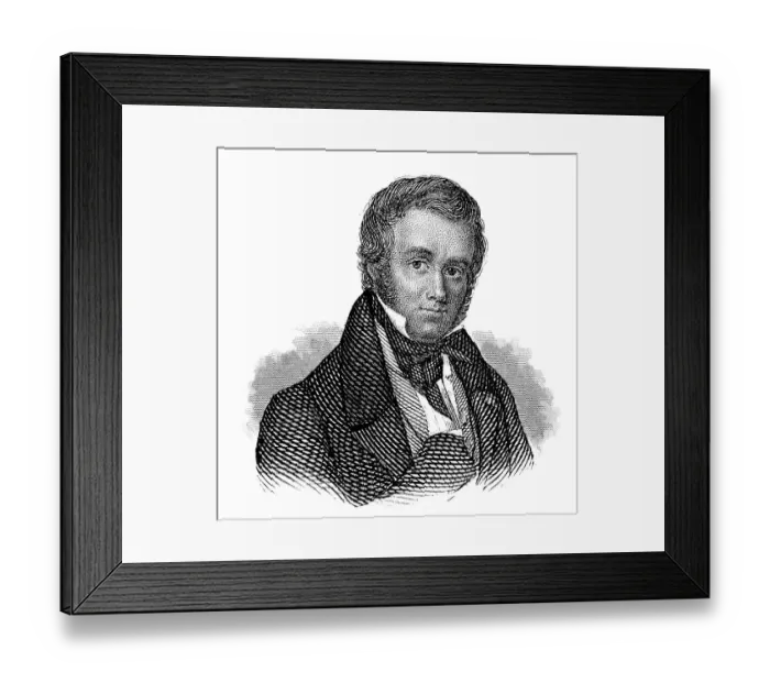 Framed Print : Victor Cousin, 1792-1867, a French philosopher