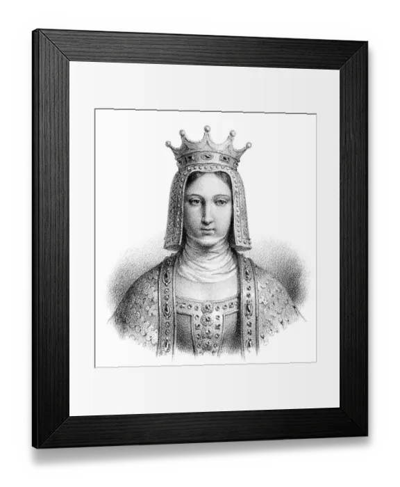 Framed Print : Adela of Champagne, Adele or Alice de Blois-Champagne