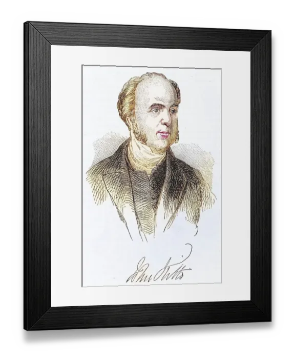 Framed Print : John Kitto (1805-1854), Cornish-born English author and missionary