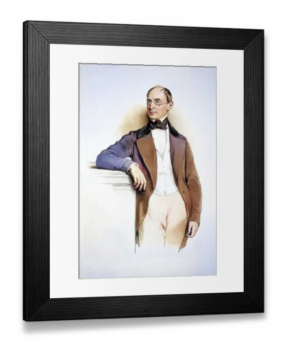 Framed Print : Franz Xaver (III.) Freiherr von Pillersdorf (born 1 March 1786 in Brno)