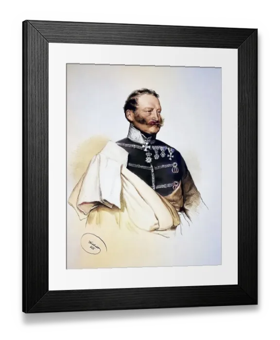 Framed Print : Friedrich Karl Fuerst zu Schwarzenberg (born 30 September 1800 in Vienna)