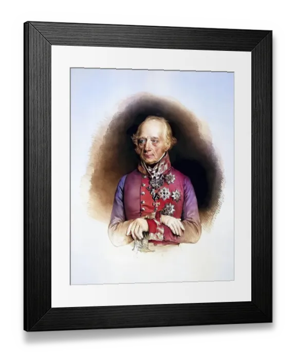 Framed Print : Heinrich Joseph Johann Graf von Bellegarde (born 29 August 1756 in Dresden)