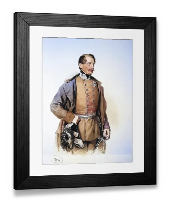 Framed Print : Josef von Jablonsky del Monte Berico (1806-1876)