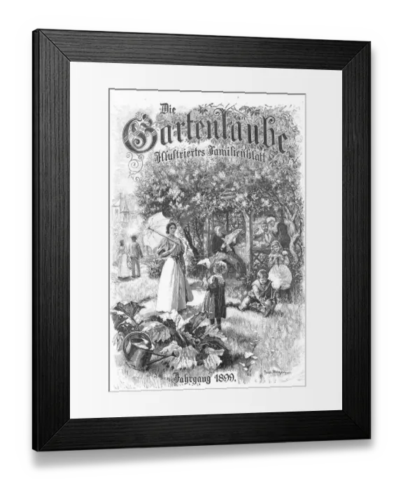 Framed Print : Title page of the Gartenlaube 1899 Framed Print : Title page of the Gartenlaube 1899