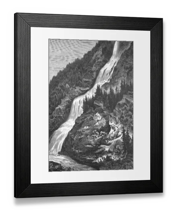Framed Print : Waterfall near Romkerhalle in the Harz Mountains Framed Print : Waterfall near Romkerhalle in the Harz Mountains