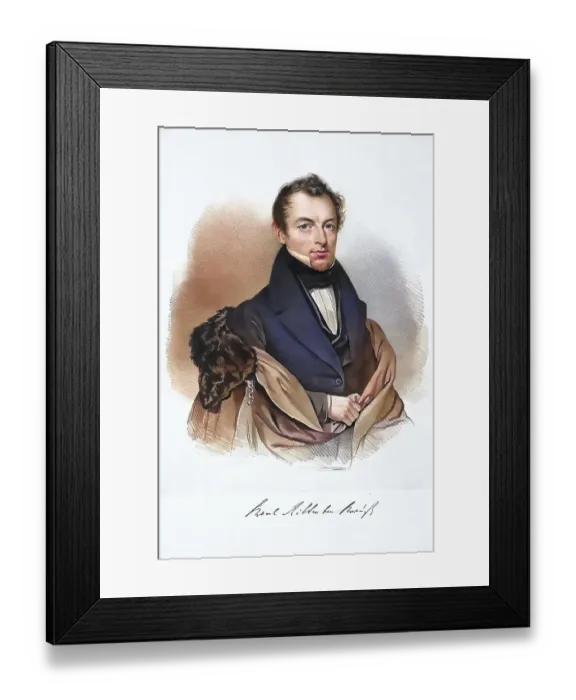 Framed Print : Karl von Krauss, raised to the nobility in 1834 as Ritter von Krauss Framed Print : Karl von Krauss, raised to the nobility in 1834 as Ritter von Krauss