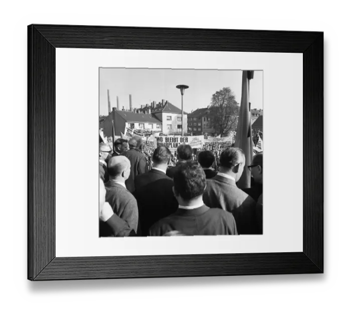 Framed Print : A wave of outrage swept the Ruhr area when the Hansa mine was closed Framed Print : A wave of outrage swept the Ruhr area when the Hansa mine was closed