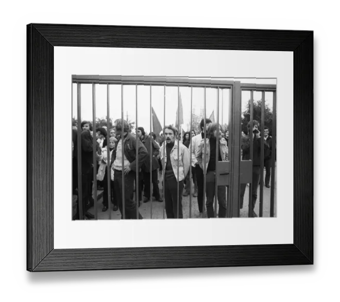 Framed Print : The congress of the DKP-affiliated Socialist German Workers Youth (SDAJ) on 11