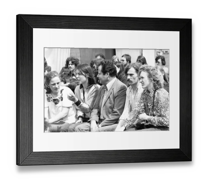 Framed Print : The camps of the DKP-affiliated children's and youth organisations Junge Pioniere and SDAJ at Whitsun 1975 on 17 Framed Print : The camps of the DKP-affiliated children's and youth organisations Junge Pioniere and SDAJ at Whitsun 1975 on 17