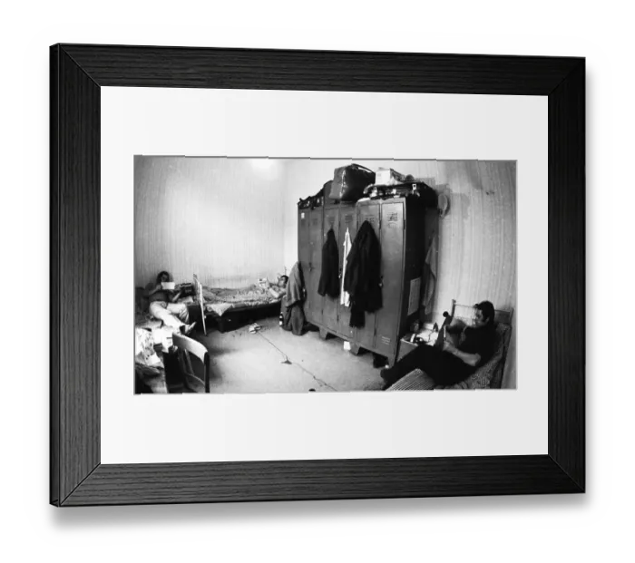 Framed Print : The rent profiteering with guest workers in the district according to a tried and tested pattern