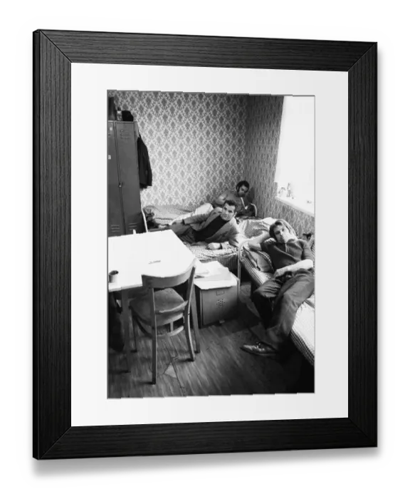 Framed Print : The rent profiteering with guest workers in the district according to a tried and tested pattern