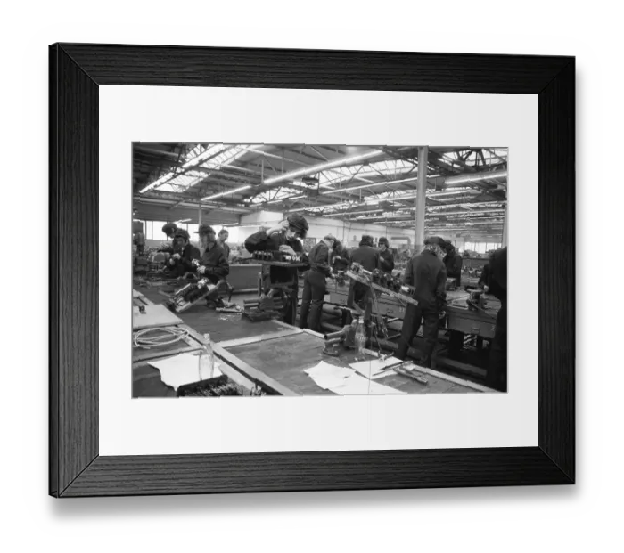 Framed Print : In the training workshop of Hoesch AG in Dortmund Framed Print : In the training workshop of Hoesch AG in Dortmund