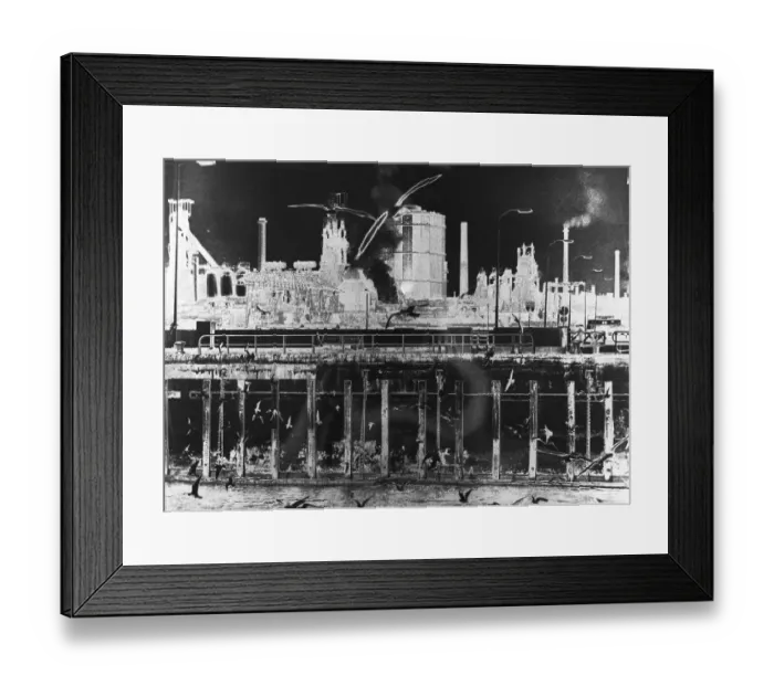 Framed Print : Pictures from the Ruhr area. The alienation is intentional Framed Print : Pictures from the Ruhr area. The alienation is intentional