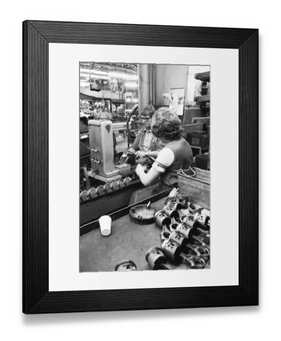 Framed Print : Production of engines, axles and other car manufacturing parts at the Opel plant in Bochum Framed Print : Production of engines, axles and other car manufacturing parts at the Opel plant in Bochum