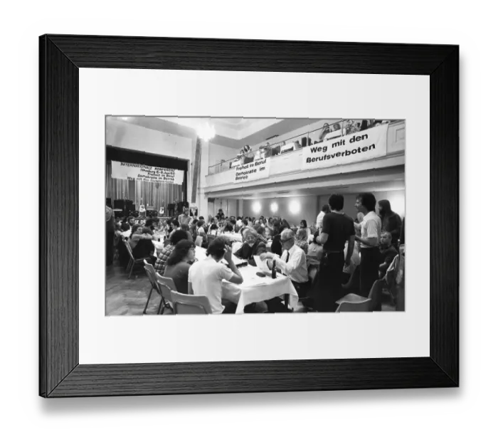 Framed Print : The International Conference of the Victims of the Radical Decree