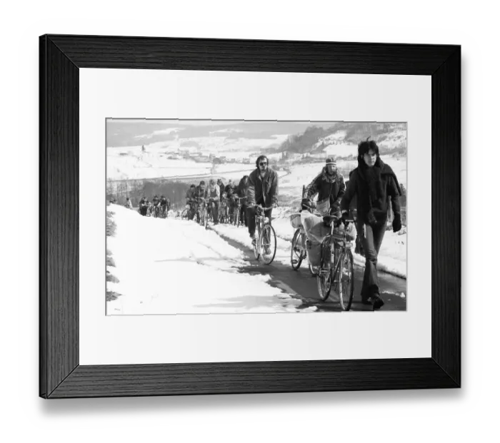 Framed Print : The Easter actions of the peace movement for disarmament and peace in the Rhoen on 06