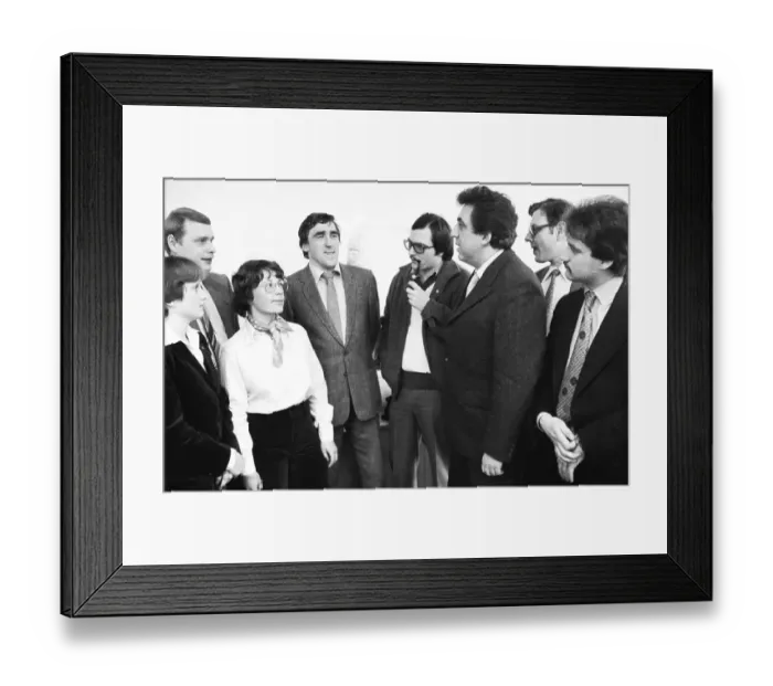 Framed Print : The visit of the Chairman of the FDJ of the GDR