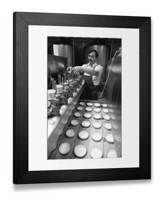 Framed Print : Milk processing at Westmilch on 20