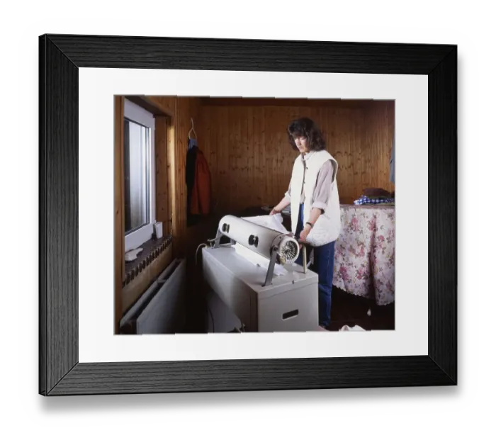 Framed Print : The housework of a housewife, here on 01