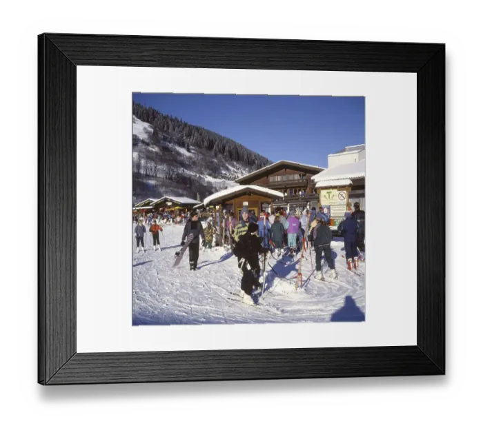 Framed Print : AUT, Austria, Gasteiner Tal: Winter in the Gasteiner Tal
