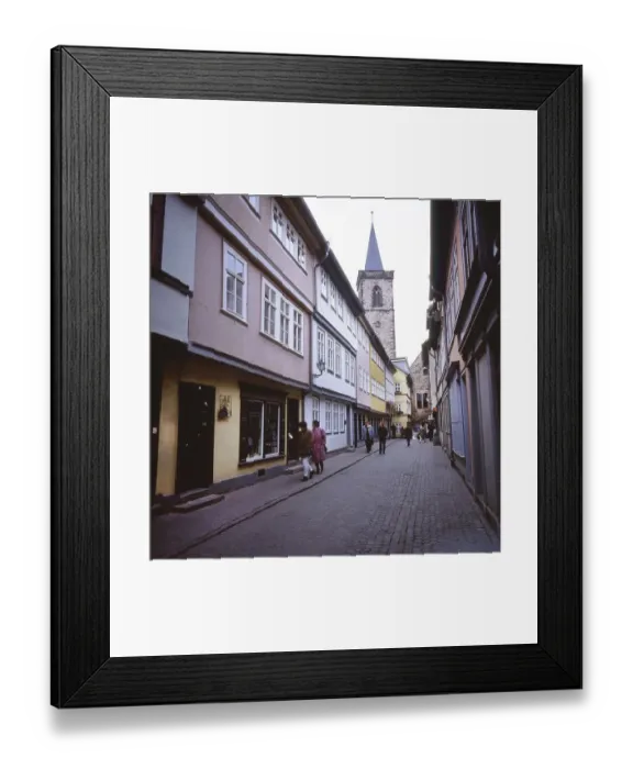 Framed Print : The city of Erfurt in Thuringia
