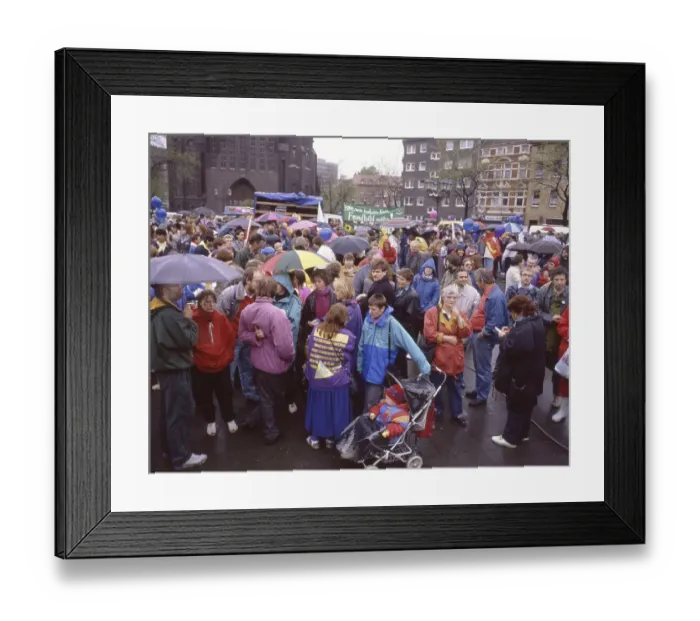 Framed Print : The traditional Easter march, here the OM Ruhr on 14