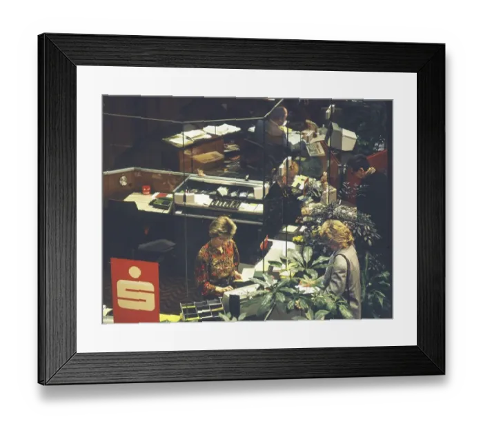 Framed Print : The work of the employees, here on 18 Framed Print : The work of the employees, here on 18
