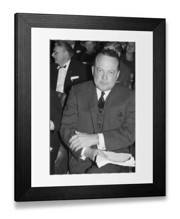 Framed Print : Personalities from politics, business and culture from the years 1965-71