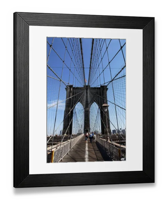 Framed Print : Brooklyn-Bruecke, New York City Framed Print : Brooklyn-Bruecke, New York City