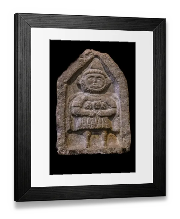 Framed Print : Stone reliefs from the 1st century