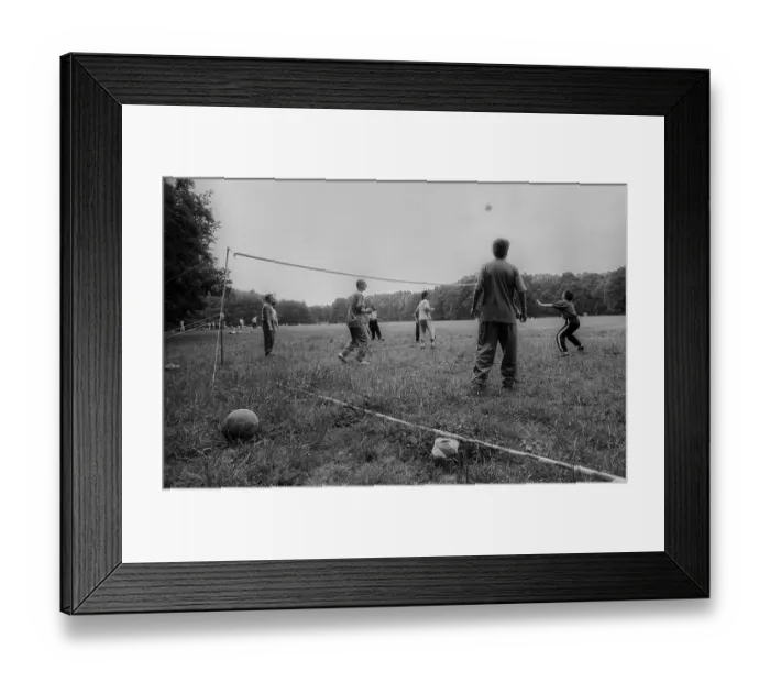 Framed Print : Germany, Berlin, 27 June 1991, Football in Treptower Park
