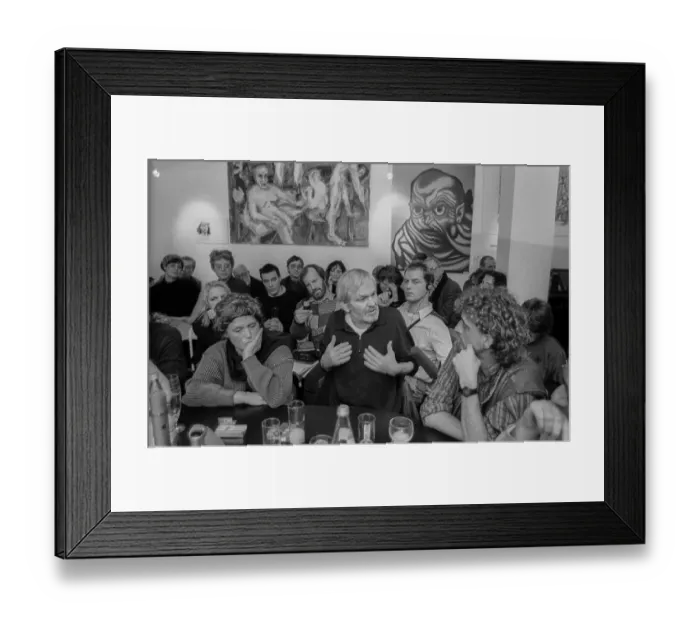 Framed Print : Germany, Berlin, 15.02.1991, round table discussion Experience with censorship