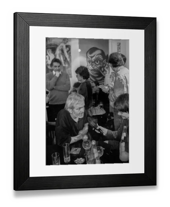 Framed Print : Germany, Berlin, 15.02.1991, discussion round Experience with Censorship Framed Print : Germany, Berlin, 15.02.1991, discussion round Experience with Censorship