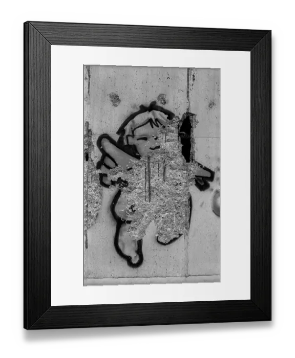 Framed Print : GDR, Berlin, 21 June 1990, Graffiti on the Wall