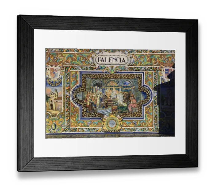Framed Print : City of Seville, at the Plaza de Espana