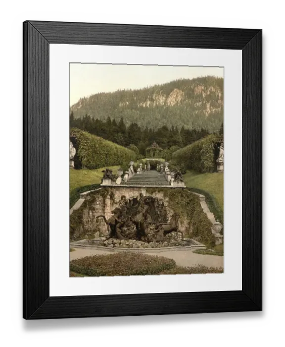 Framed Print : The Neptune Fountain at Linderhof Castle in Upper Bavaria Framed Print : The Neptune Fountain at Linderhof Castle in Upper Bavaria
