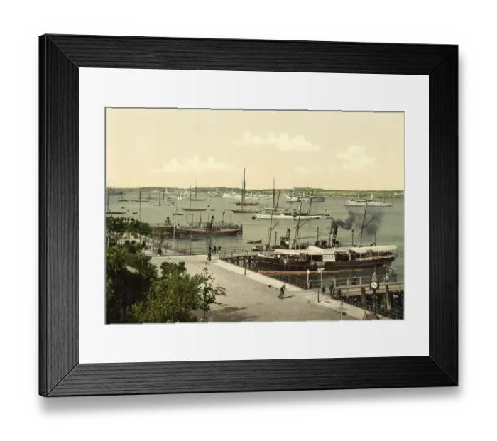 Framed Print : The Port of Kiel, Schleswig-Holstein, c Framed Print : The Port of Kiel, Schleswig-Holstein, c
