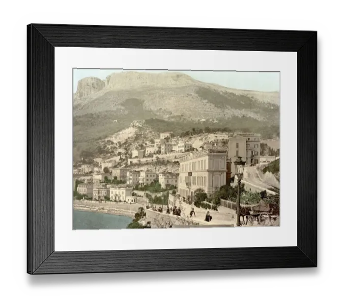 Framed Print : Die Uferpromenade von Monte Carlo