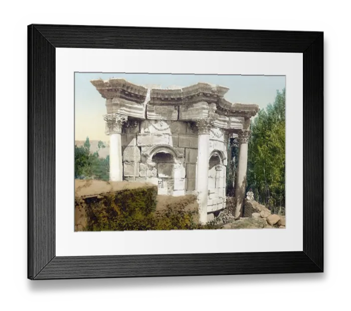 Framed Print : Temple of Venus, round temple, Baalbek