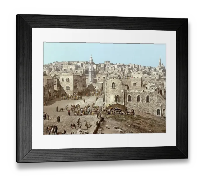 Framed Print : The Market place, Bethlehem, the Holy Land Framed Print : The Market place, Bethlehem, the Holy Land